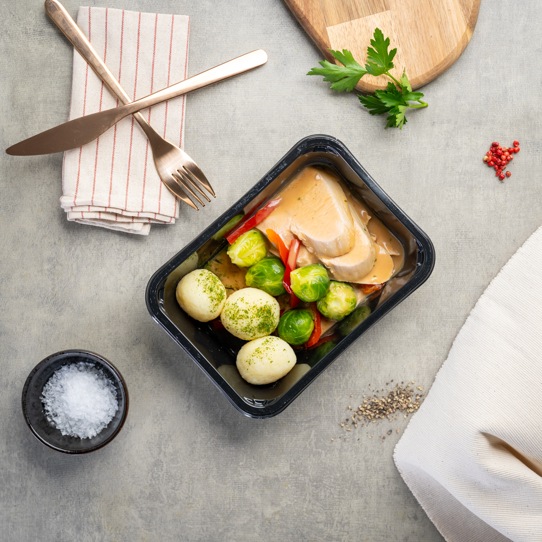 Kalkunbryst med appelsinsaus – liten porsjon 350 gram