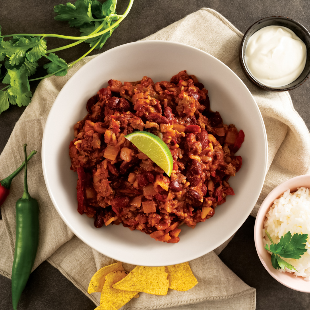 Frossen Chili con Carne med ris – 500 gram