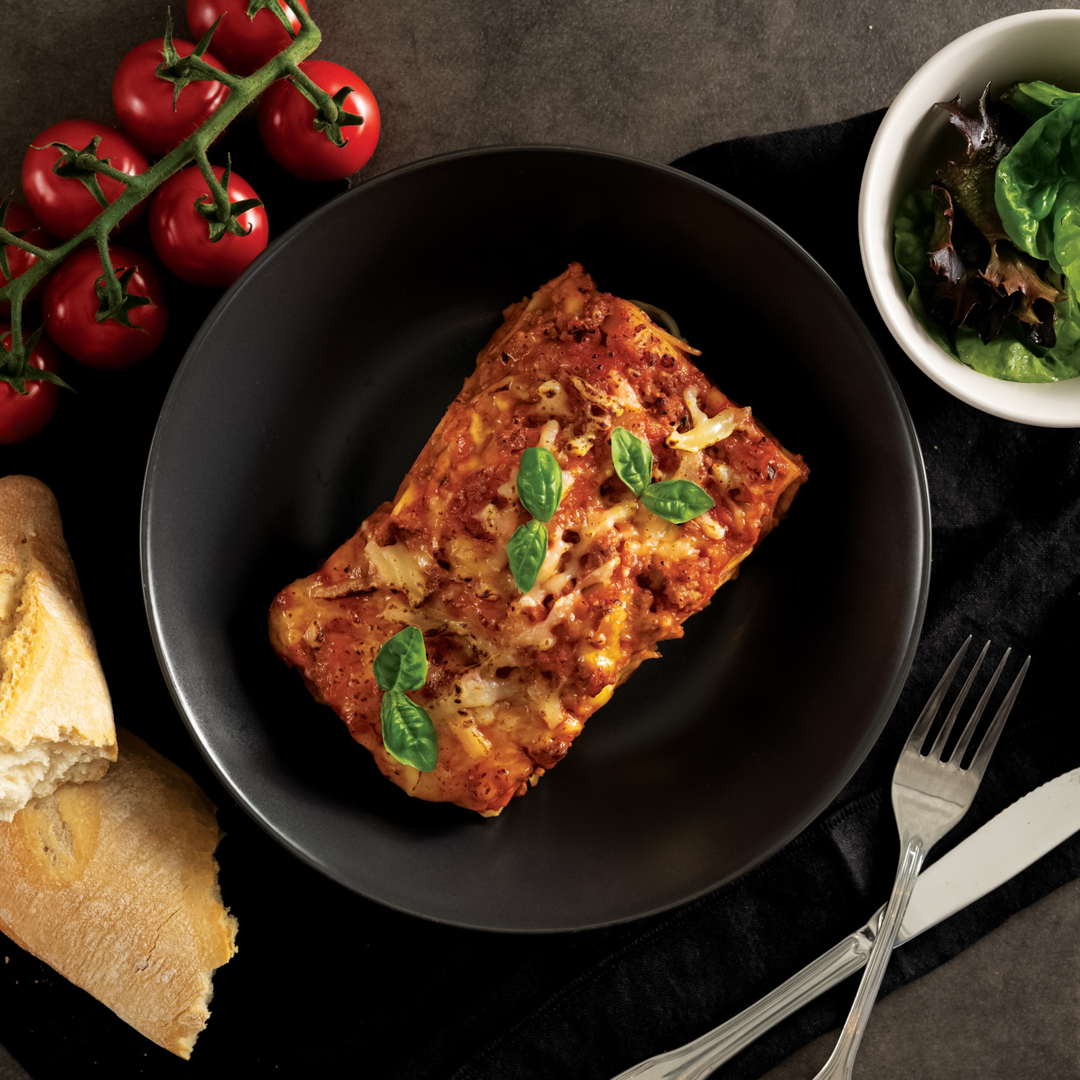 Frossen lasagne med kjøttsaus og ost – 500 gram